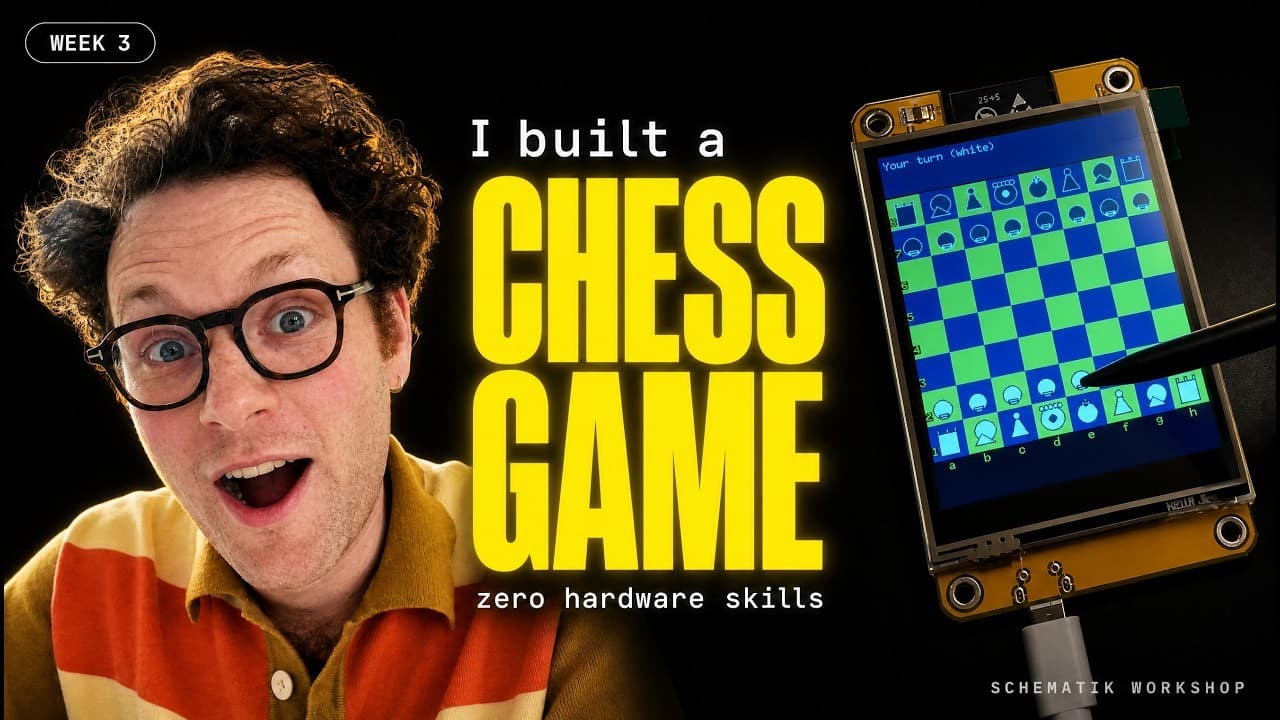 I Built a Touchscreen Chess Game With Zero Hardware Skills