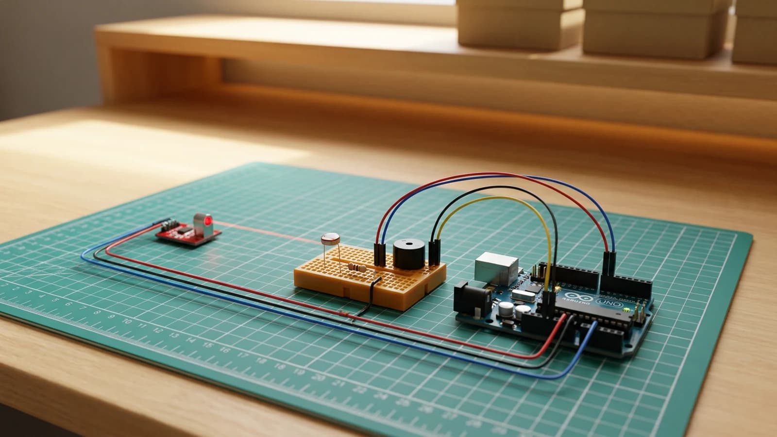 How to Build a Laser Tripwire Alarm Demo with Arduino