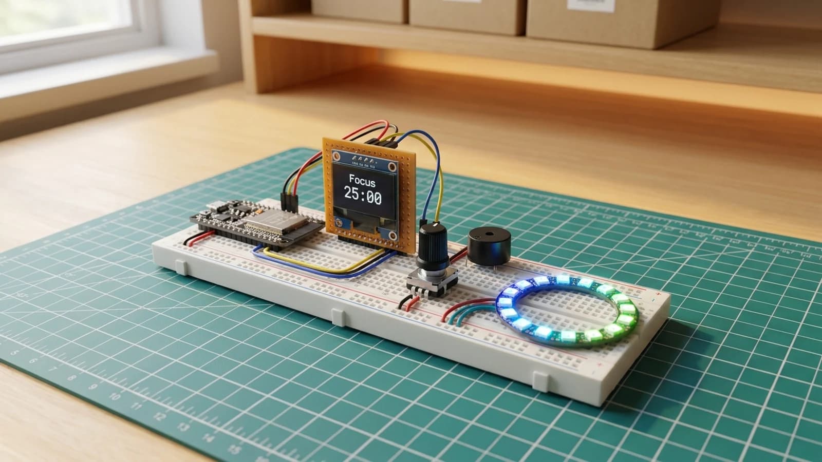 How to Build an ESP32 Pomodoro Focus Timer