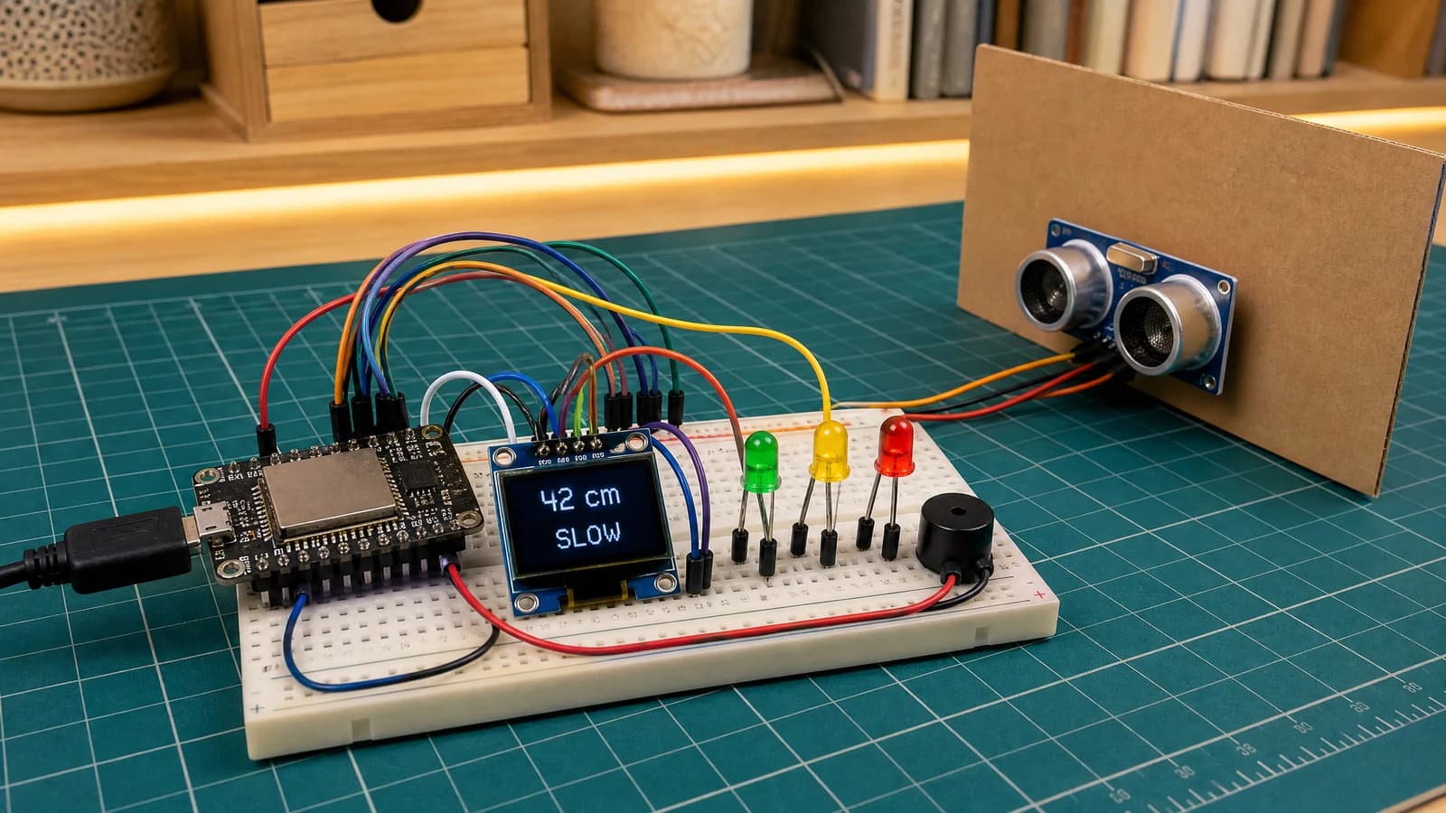 How to Build an ESP32 Ultrasonic Parking Sensor
