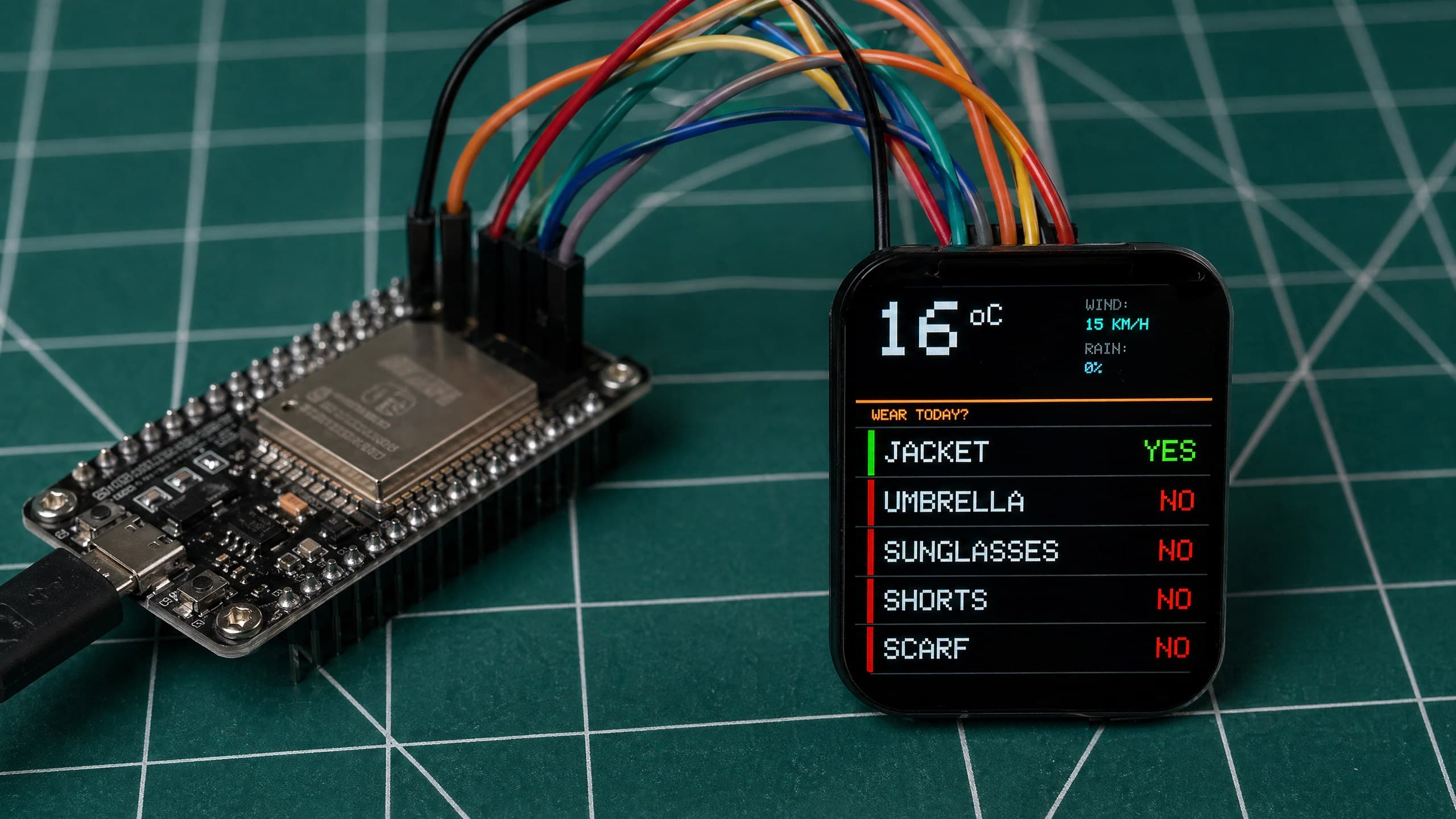 How to Build an ESP32 Weather Station with Clothing Advice