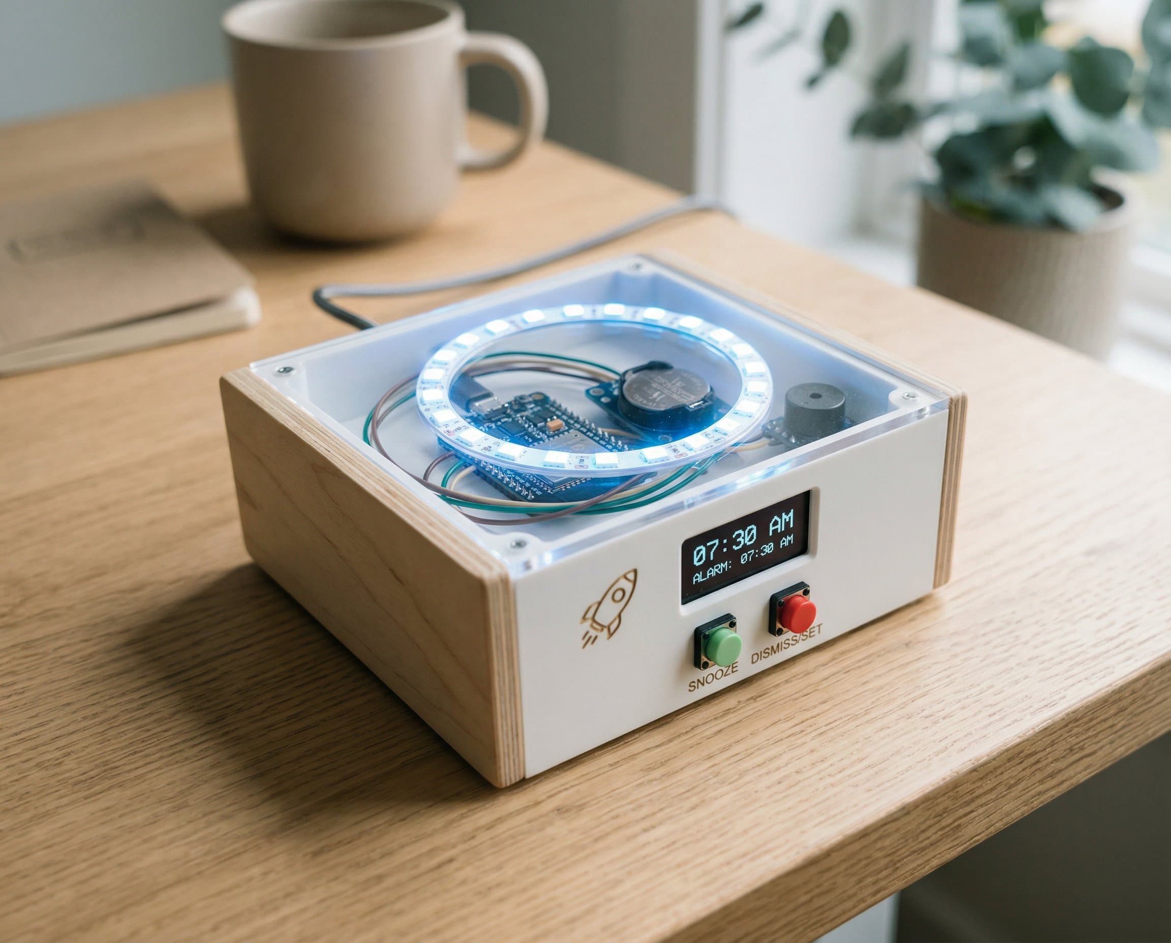 How to Build a Rocket Launch Alarm Clock with ESP32