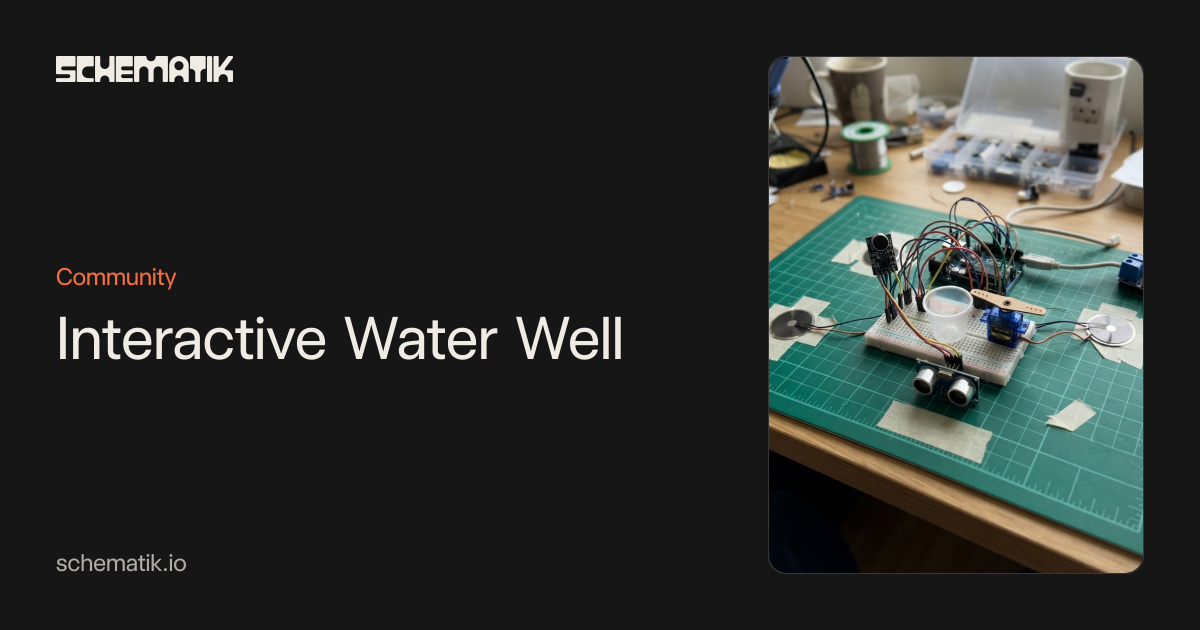 Interactive Water Well, a Arduino project | Schematik